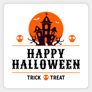 Happy Halloween Spooky House - Trick or Treat Sticker
